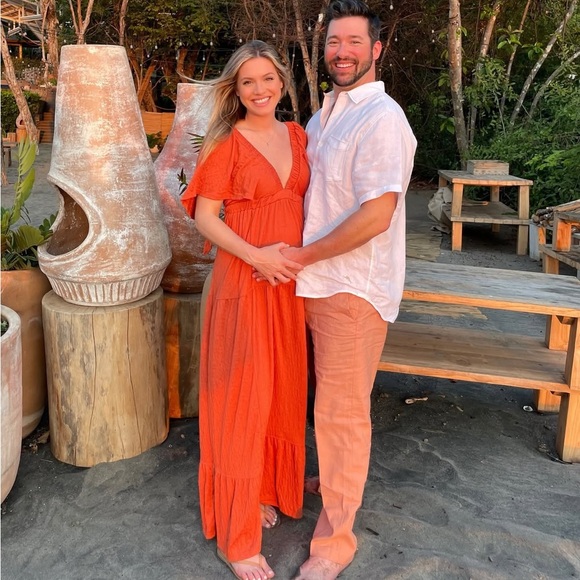 Free People La La Maxi Dress in Orange - Picture 3 of 6